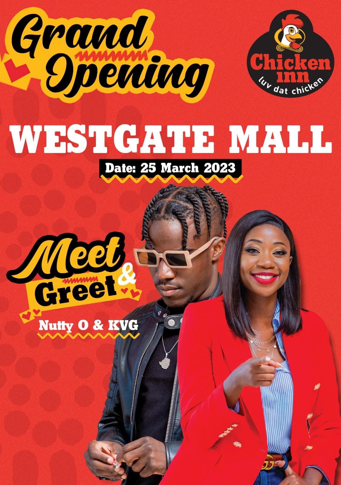 Chicken Inn Mutare Nutty O to guest at Chicken Inn grand opening - Gemnation